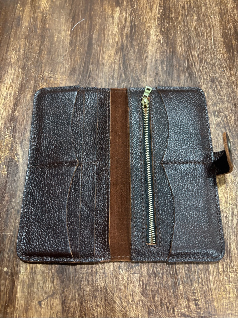 Portland Leather Bifold Wallet in the color Coldbrew - Picture 4 of 5